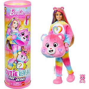 Barbie Cutie Reveal Care Bears Doll & Accessories, Series 2 Togetherness Bear w/ 10 Surprises $12.59 + Free Shipping w/ Prime or on $35+