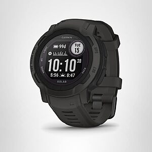 45mm Garmin Instinct 2 Solar Rugged GPS Smartwatch (Graphite) $229.80 + Free Shipping