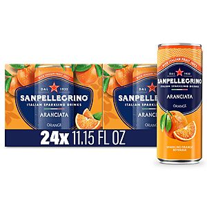 24-Pack San Pellegrino Italian Sparkling Drink Aranciata Sparkling Orange Beverage $16.87 w/ S&S + Free Shipping w/ Prime or on $35+