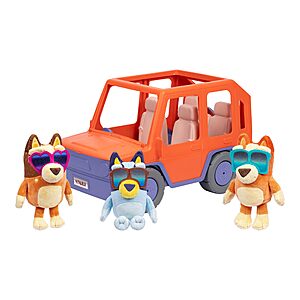 Bluey Toy Car and Plush Buddies