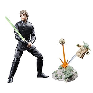2-Pack STAR WARS The Black Series Luke Skywalker & Grogu, The Book of Boba Fett, 6" Action Figures w/ 9 Accessories $24.99 + Free Shipping w/ Prime or on $35+