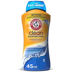 45-Oz Arm & Hammer Clean Scentsations In-Wash Scent Booster (Purifying Waters) .55 w/ Subscribe & Save