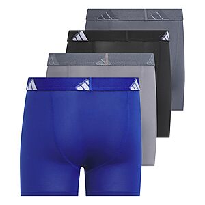 4-Pack adidas Boys' Microfiber Boxer Brief Multipack/B] (Size Small Only,Team Royal Blue/Grey/Black/Microfiber) $15.18 ($3.80/ea) + Free S/H w/ Prime or on $35