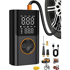 AIRSURE Cordless 150PSI Tire Inflator & Portable Air Compressor $10.2 + Free Shipping w/ Prime or on $35+ $10.28