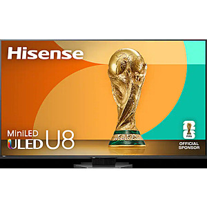 65" Hisense U8 Series MiniLED QLED UHD 4K HDR Smart Google TV (2025) $897.99 + Free Shipping