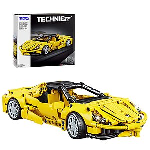 391-Piece SIENON Technic Super Sports Car Building Kit Pull Back Race Car Toy  (Ages 6+) $