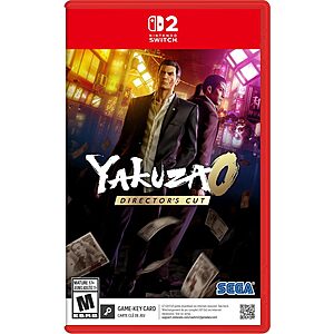Yakuza 0: Director’s Cut (Nintendo Switch 2 Game-Key Card) $29.99 + Free Shipping w/ Prime