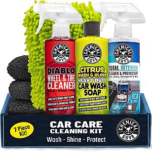 7-Piece Chemical Guys Interior & Exterior Car Wash Kit $27.99 + Free Shipping w/ Prime or on $35