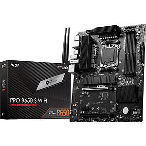 MSI PRO B650-S WIFI ProSeries AM5 ATX Motherboard $129.99 + Free Shipping