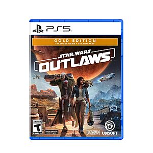 Star Wars Outlaws Gold Edition (PS5, Physical) $31.99 + Free Shipping w/ Prime or on $35+