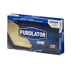 Purolator A15669 PurolatorONE Advanced Engine Air Filter $6.75 