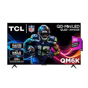 65" TCL QM6K Series Mini LED QLED 4K HDR (65QM6K, 2025 Model) $529.99 + Free Shipping