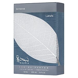 3.4-Oz Lattafa Najdia Intense Fresh,Marine,Woody Eau de Parfum Spray Long-Lasting Fragrance for Men $17.75 + Free SH w/ Prime or on $35
