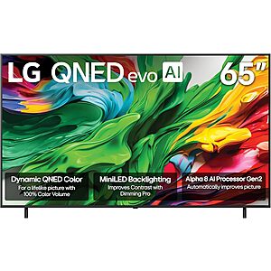 65" LG QNED evo AI QNED85A 4K Smart TV (2025) $700 + Free S&H
