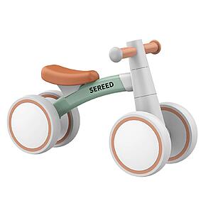 SEREED 4-Wheel Baby Balance Bike for 12-24 Month Toddlers (Green) $29.97 + Free Shipping w/ Prime or on $35+