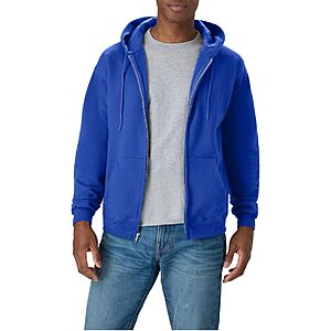 Hanes Ecosmart Men's Full-Zip Fleece Hoodie (various) $12.50