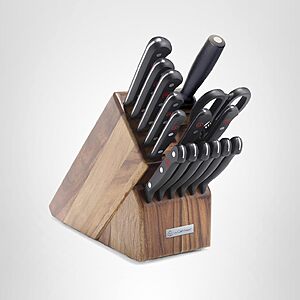 16-Piece Wüsthof Gourmet Knife Block Set (Acacia Wood) $299.00 + Free Shipping