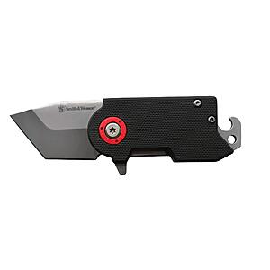 Smith & Wesson Benji 1.75" Tanto Folding Knife w/ Bottle Opener & Money Clip $13.35 