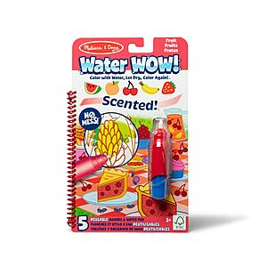Melissa & Doug Scented Water Wow! Mess-Free Reusable Coloring Book (Fruit) $6.34 + Free Shipping w/ Prime or on $35+