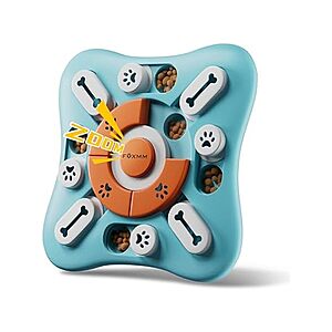 Foxmm Interactive Dog Puzzle Toy w/ Treat Dispenser & Squeaker $7 + Free S&H w/ Prime