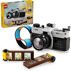 261-Pc LEGO Creator: 3 in 1 Retro Camera Building Set