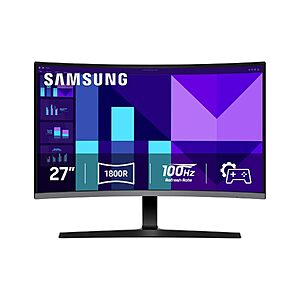 27" Samsung S3 (S39GD) FHD 100Hz Curved Monitor $130 + Free S&H