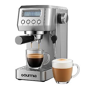 Gourmia Slim 20-Bar Espresso Machine w/ LCD Screen $87.80 + Free S&H