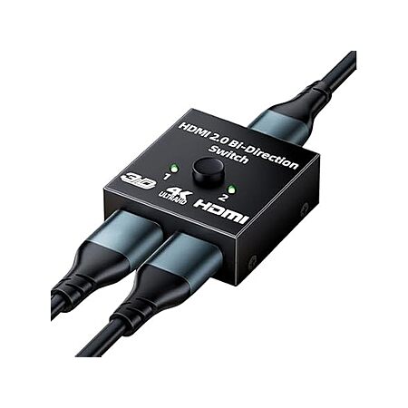 Bukeer HDMI Switcher 2-in-1 Out $5.39 + Free Shipping w/ Prime