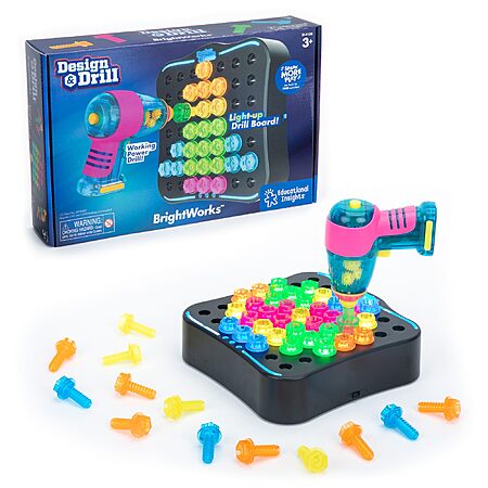 53-Piece Educational Insights Design & Drill Brightworks, STEM Learning with Toy Drill (Ages 3+) $19.19 + Free Shipping w/ Prime or on $35+