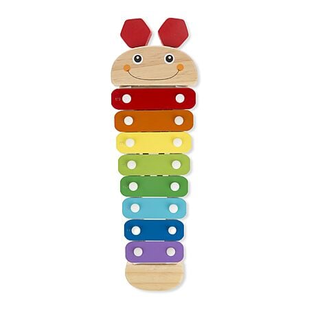 15.25" Melissa & Doug Toddlers' Caterpillar Xylophone Musical Toy w/ Wooden Mallets $8.39 + Free Shipping w/ Prime or on $35+