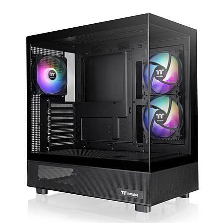 Thermaltake View 270 Plus TG ARGB Black Mid Tower E-ATX Case; 3x120mm ARGB Fans Included (Black or Bubble Pink) $69.99 + Free S/H