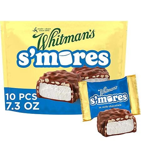 7.3-Oz WHITMAN'S S'Mores Milk Chocolate Candy Bag (Caramel or Milk Chocolate) $4.72 w/ S&S + Free Shipping w/ Prime or on $35+