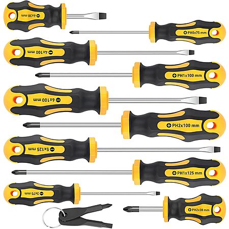 10-Piece Amartisan Magnetic Screwdrivers Set (5 Phillips and 5 Slotted Tips) $9.99  + Free Shipping w/ Prime or on $35+
