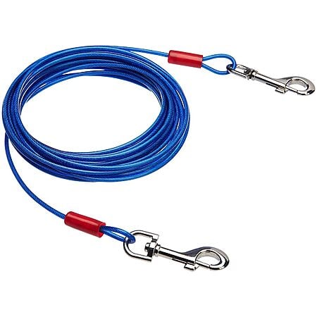 25' Amazon Basics Tie-Out Cable for Dogs up to 60 lbs (Blue) $7.78 + Free Shipping w/ Prime or on $35+
