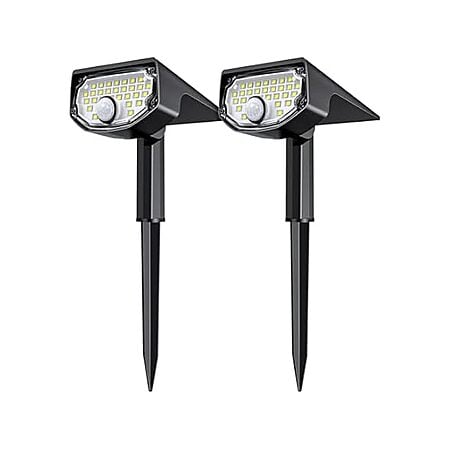 2 Pack 30LED AloftSun Solar Powered Motion Sensor Spotlights (Cool White) $13.99 + Free Shipping w/ Prime