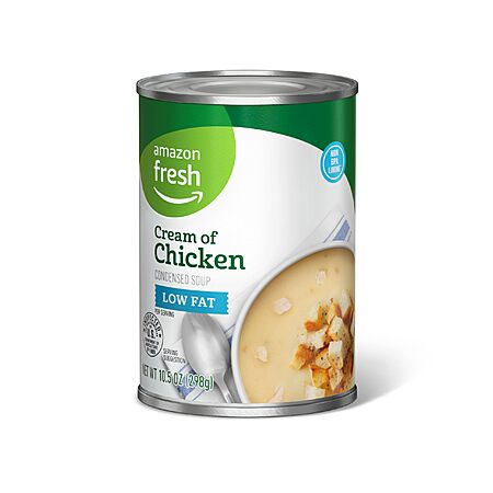 10.5-Oz Amazon Fresh Condensed Low Fat Cream of Chicken Soup $0.66 w/ S&S + Free Shipping w/ Prime or on $35+