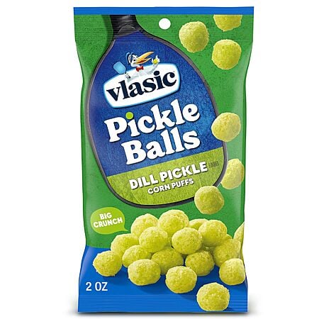 2-Oz Vlasic Pickle Balls Corn Puffs (Dill Pickle) $1.57 w/ S&S + Free Shipping w/ Prime or on $35+