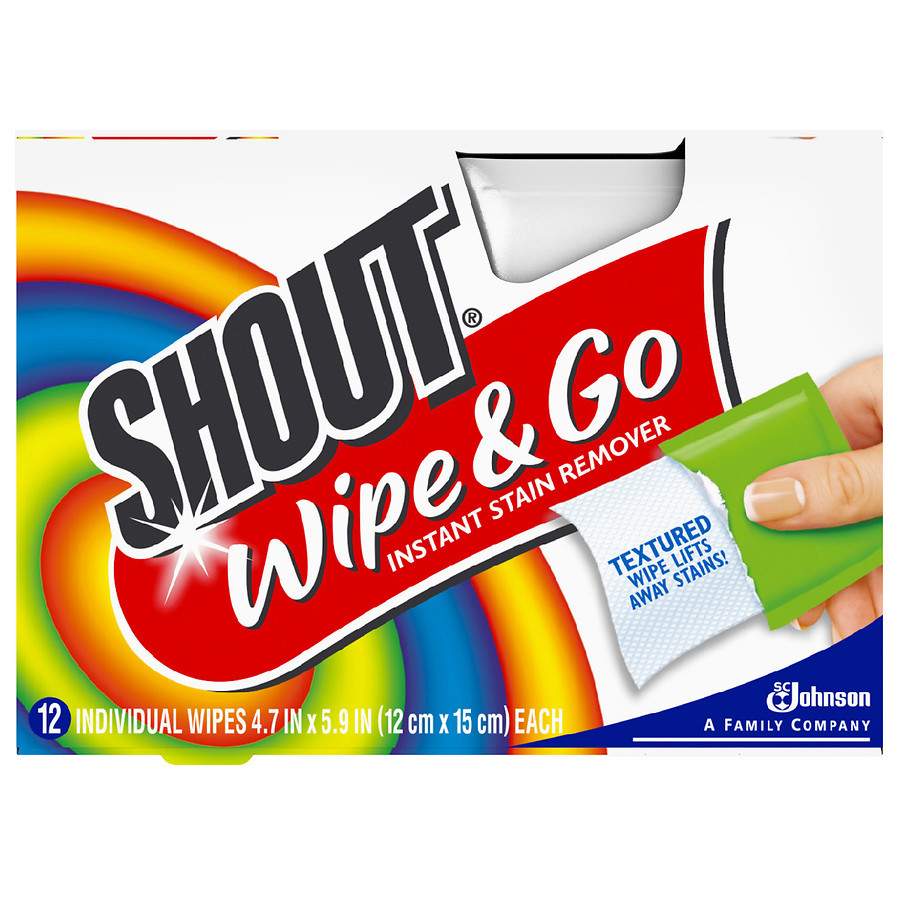 Shout Wipe & Go Stain Remover Wipes