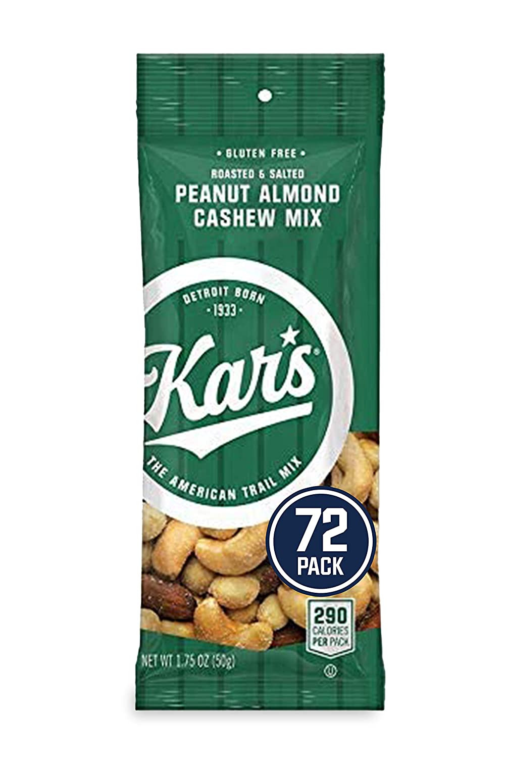 Amazon: Kar’s Nuts Peanut Almond Cashew Mixed Nuts, 1.75 oz Individual Packs – Bulk Pack of 72 (131oz - 24cents/oz)- Lowest Price Ever $31.84