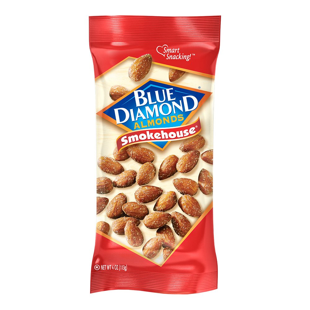 Amazon: 48oz Blue Diamond Almonds (Smokehouse) Snack Nuts, 4 Ounce packs (12 packs) 3lbs total - Lowest Price Ever $9.98