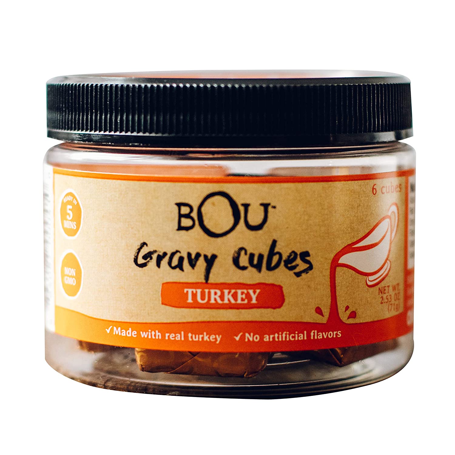 Amazon: BOU Turkey Gravy Cubes (Bouillon), Real Turkey, No Artificial Flavors, 2.53 Oz, Pack of 6, Lowest Ever, Free Prime Shipping $7.38