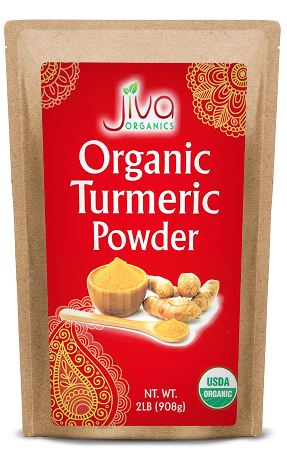 Amazon: Jiva Organics Turmeric Powder - 2 Pound in Resealable Bag, 100% Raw with Curcumin Powder from India, AC & 5% SS, Free PS, 1lb also avail ($5.43) $9.44