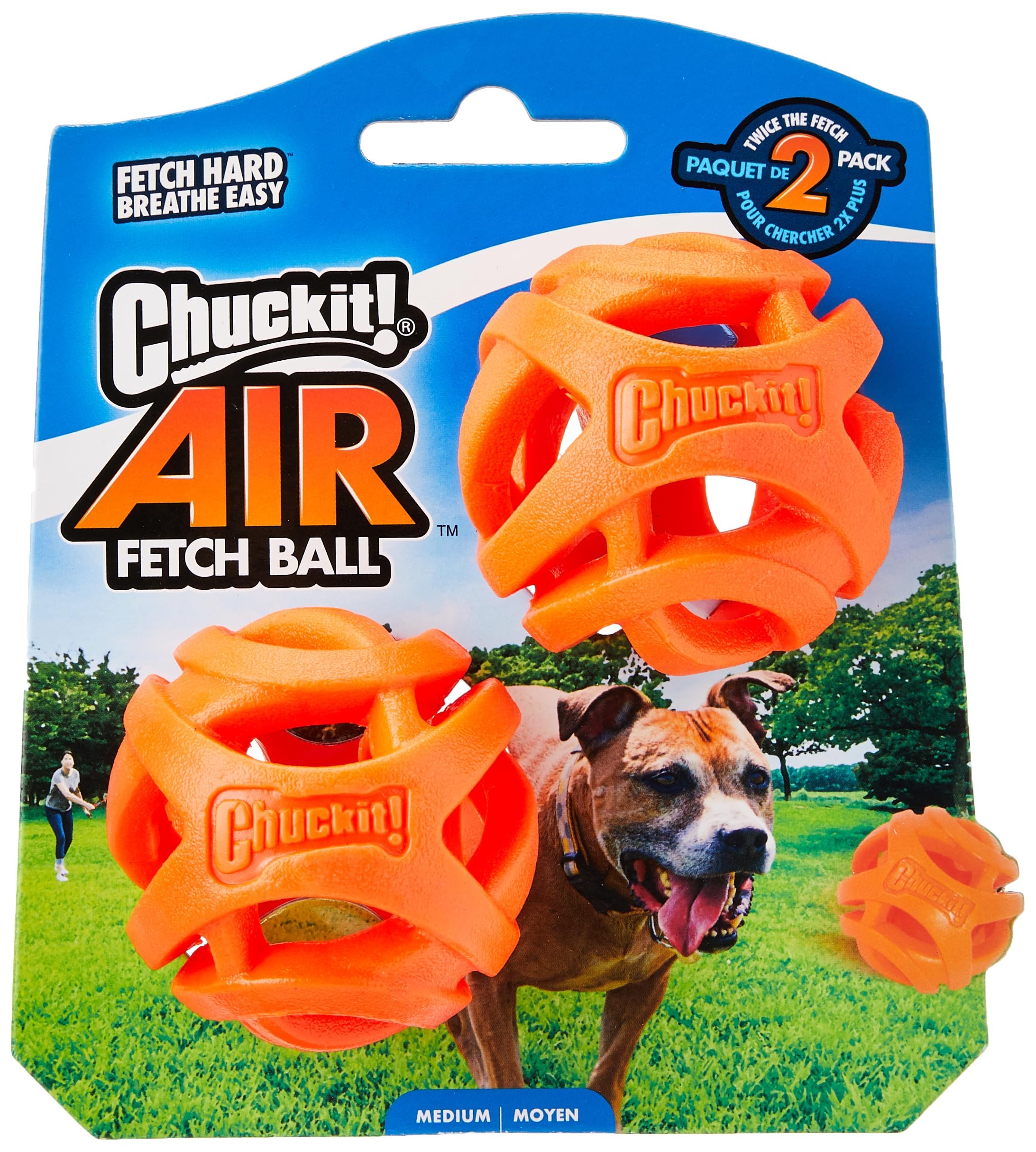 Chuckit! Air Fetch Ball Dog Toy, Medium (2.5 Inch Diameter), for dogs 20-60 lbs $4.22