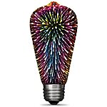 Feit Electric Infinity 3D Fireworks Effect ST19 LED Light Bulb $8