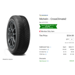 Costco: Save $150 on 4 Michelin tires, $110 on 4 BFGoodrich (valid 3/2 to 3/13))