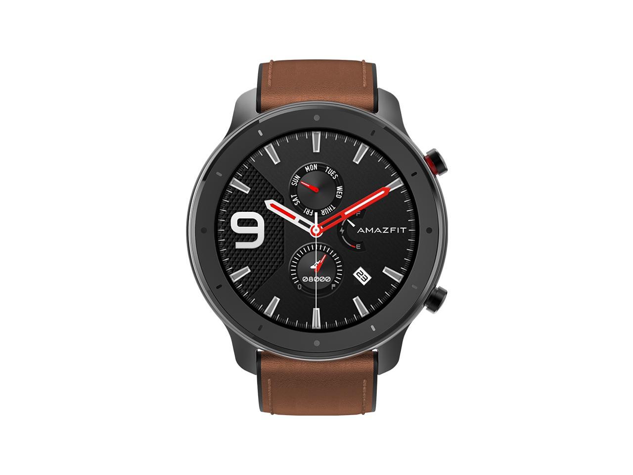Amazfit GTR Smartwatch w GPS+GLONASS, All-Day Heart Rate Monitor, Rate and Activity Tracking, 24-Day Battery Life, 12-Sport Modes, 47mm, Aluminum Alloy $89.99