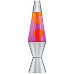 Lava Lite with Yellow Wax in Purple Liquid, Silver Base Lamp, 14.5&quot;, $11.20 total