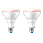 WiZ Wi-Fi Color BR30 Smart Bulb, 2-pack - $14.99 or 4 for $21