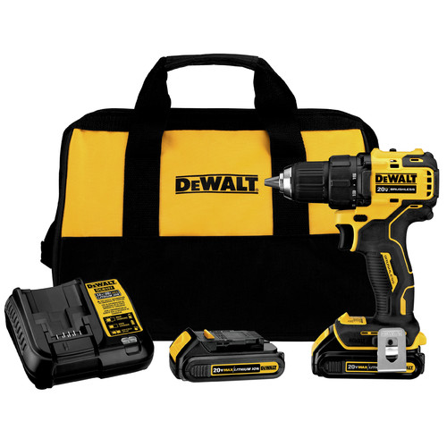 Dewalt DCD708C2 Brushless Atomic Compact 1/2in Drill/Driver Kit (2 Batteries) $80 AC+FILLER