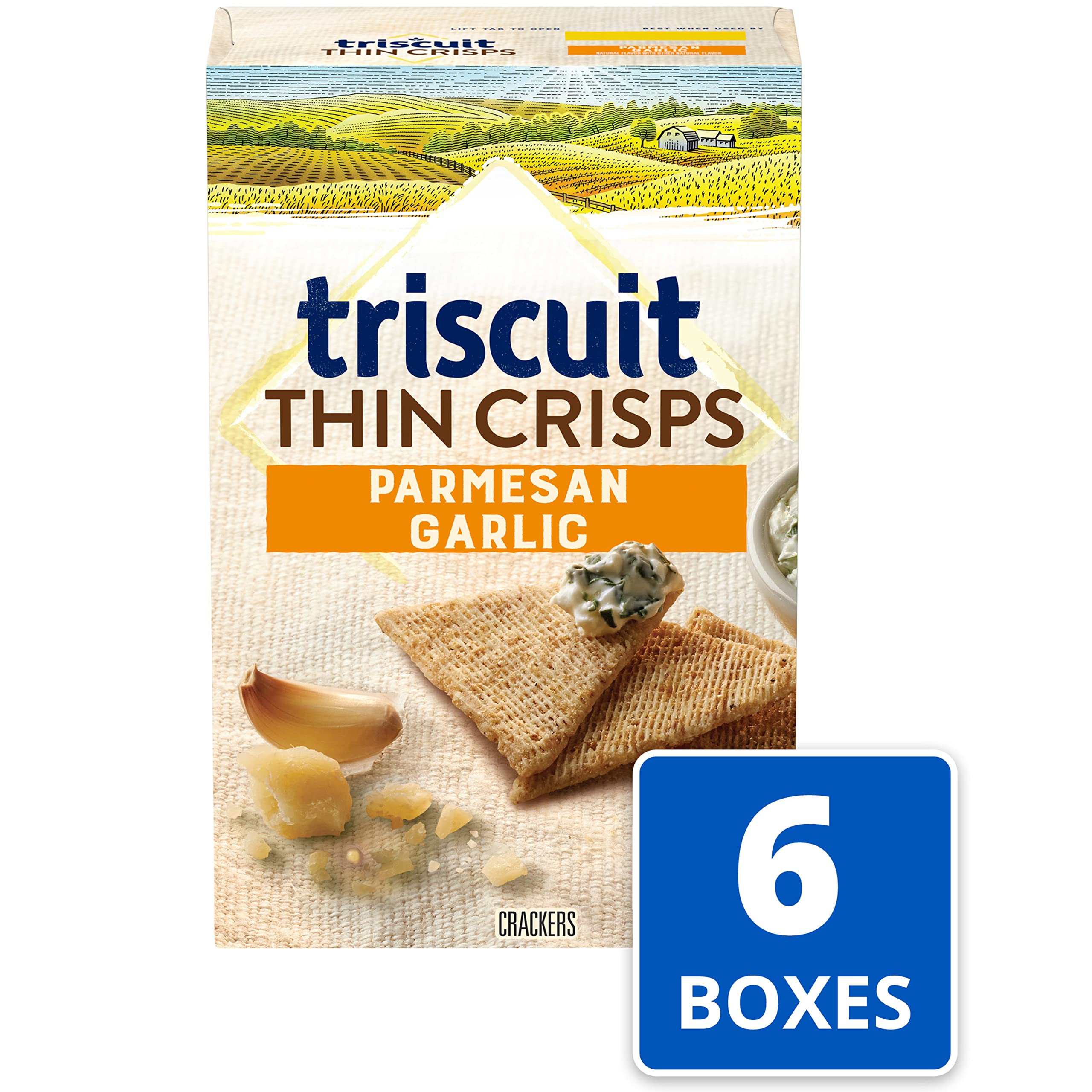 Pack of 6 Triscuit Thin Crisps Parmesan Garlic Whole Grain Wheat Crackers, 7.1 Ounce $11.64 @ Amazon